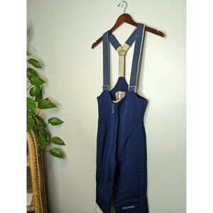 Pedigree Men's Overalls Snow 32x27 Puffer Blue Zipper Lining Polyester Winter